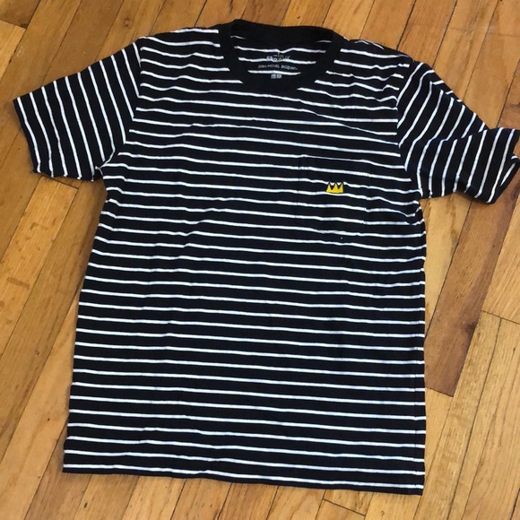 Uniqlo Other - Uniqlo x Jean-Michel Basquiat Striped Pocket T